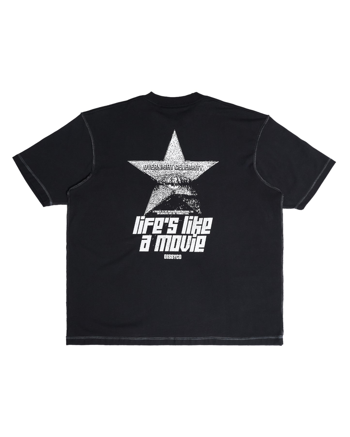 LIFE'S LIKE A MOVIE TEE (BLACK)