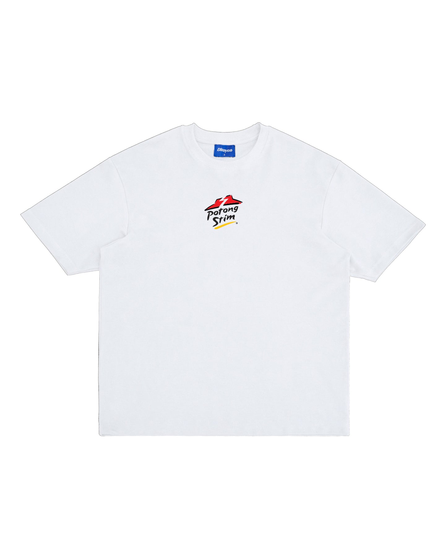 POTONG STIM TEE (WHITE,LIGHT BLUE)