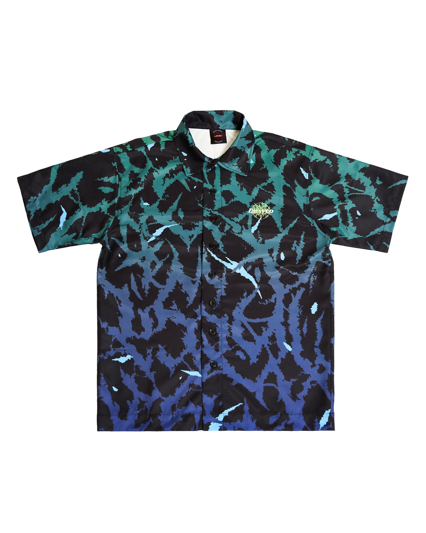 VINE PRINT SHIRT (BLUE)