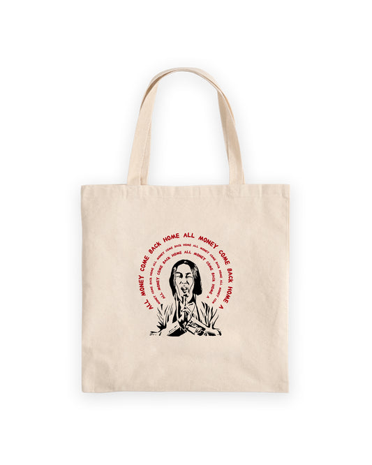 KUKUJIAO MONEY HOME TOTE BAG (CREAM WHITE)