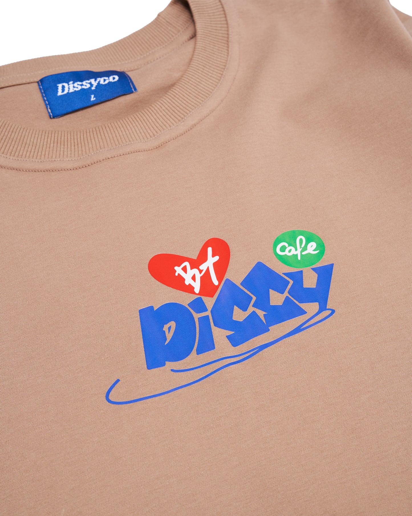 WORK & SNACK HARDER TEE (BROWN)
