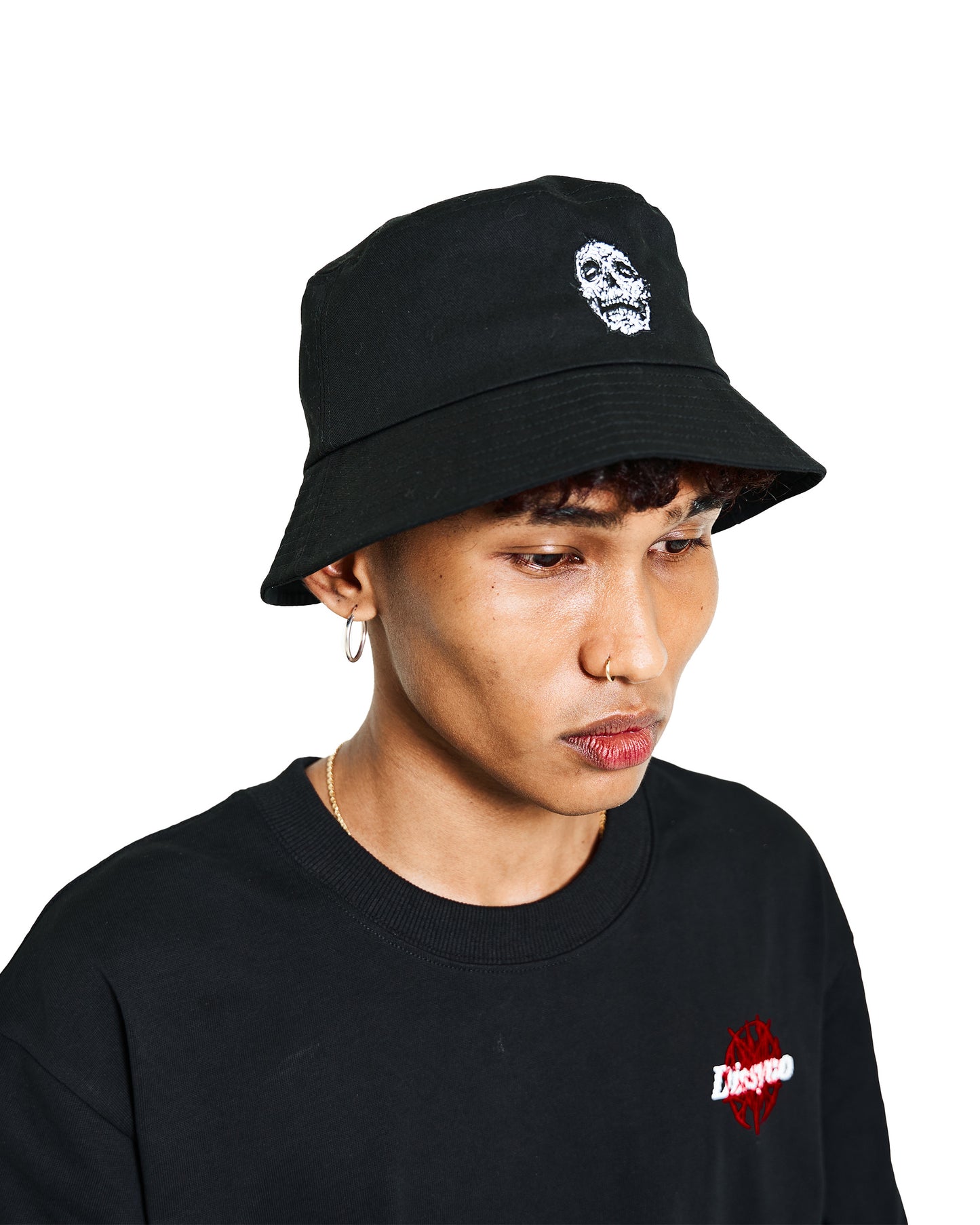 TWO-FACED BUCKET HAT (BLACK)