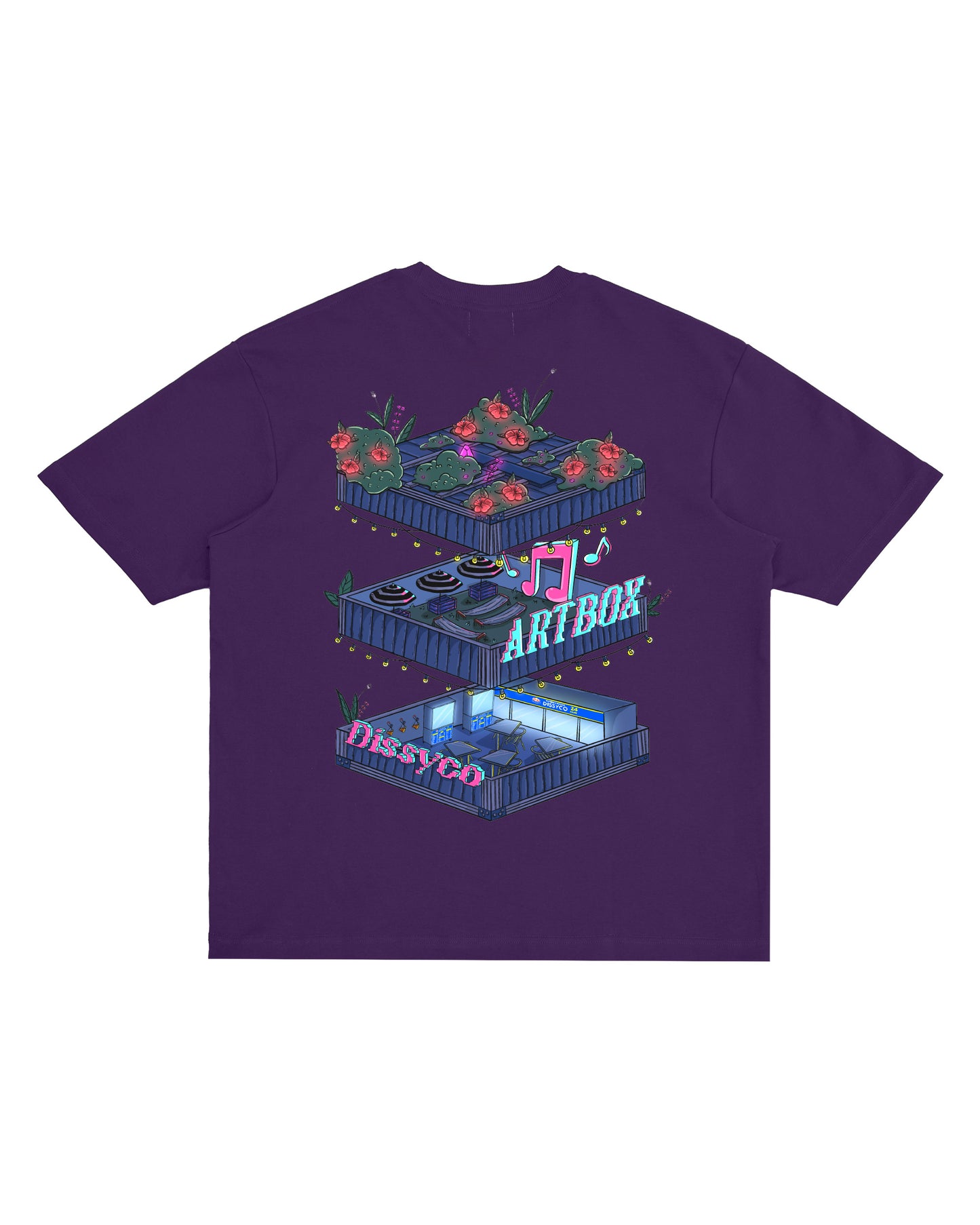 DISSYCO X ARTBOX LANDMARK TEE (BLACK, WHITE, CREAM WHITE, LIGHT BLUE, BLUE, GREEN, PURPLE)