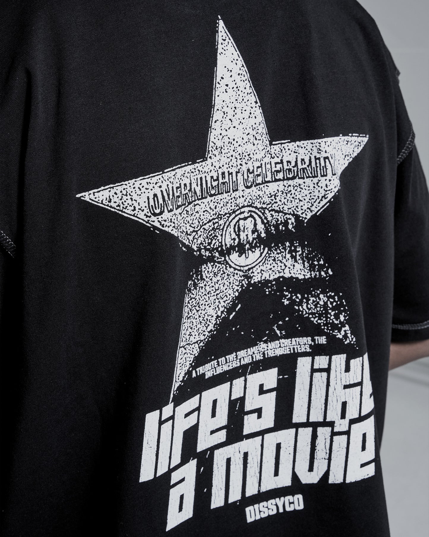 LIFE'S LIKE A MOVIE TEE (BLACK)