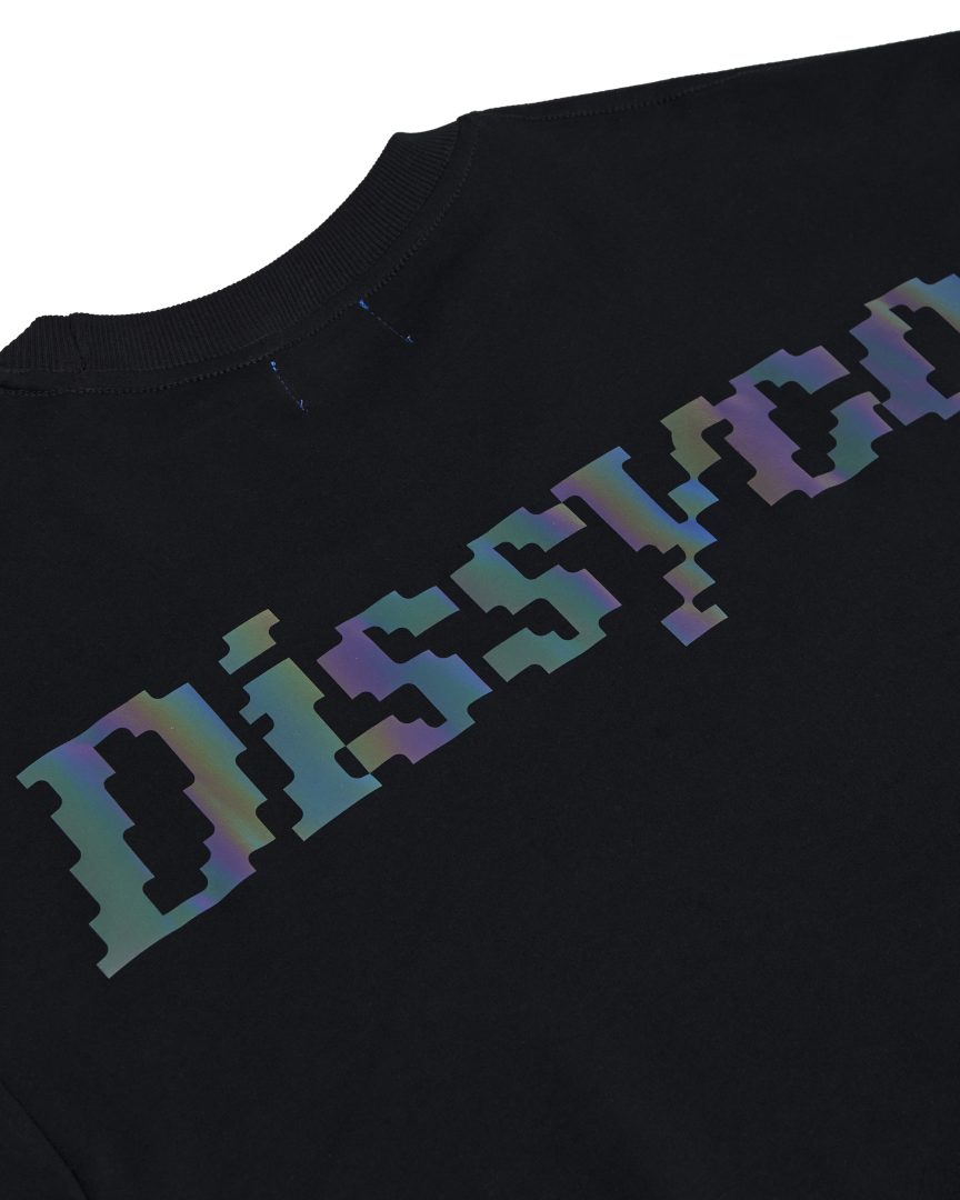 +1up rainbow reflective tee (black)