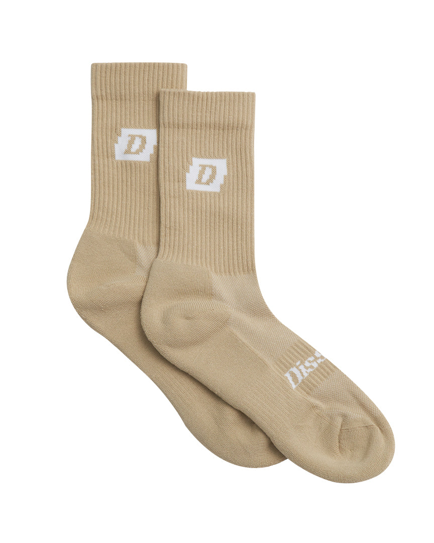 DISSYCO CREW SOCKS (KHAKI)