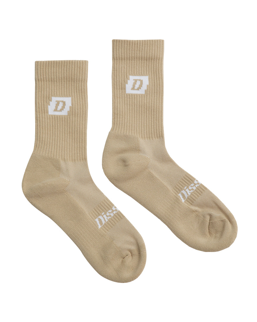DISSYCO CREW SOCKS (KHAKI)