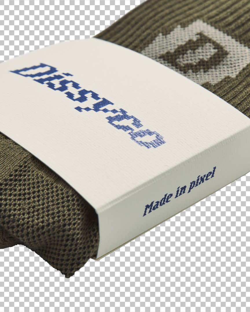 dissyco crew socks army green 04