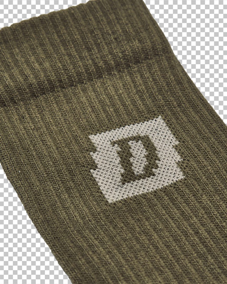 dissyco crew socks army green 05