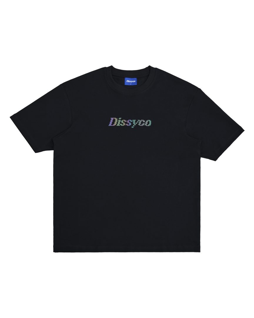 dissyco rainbow reflective tee (black)