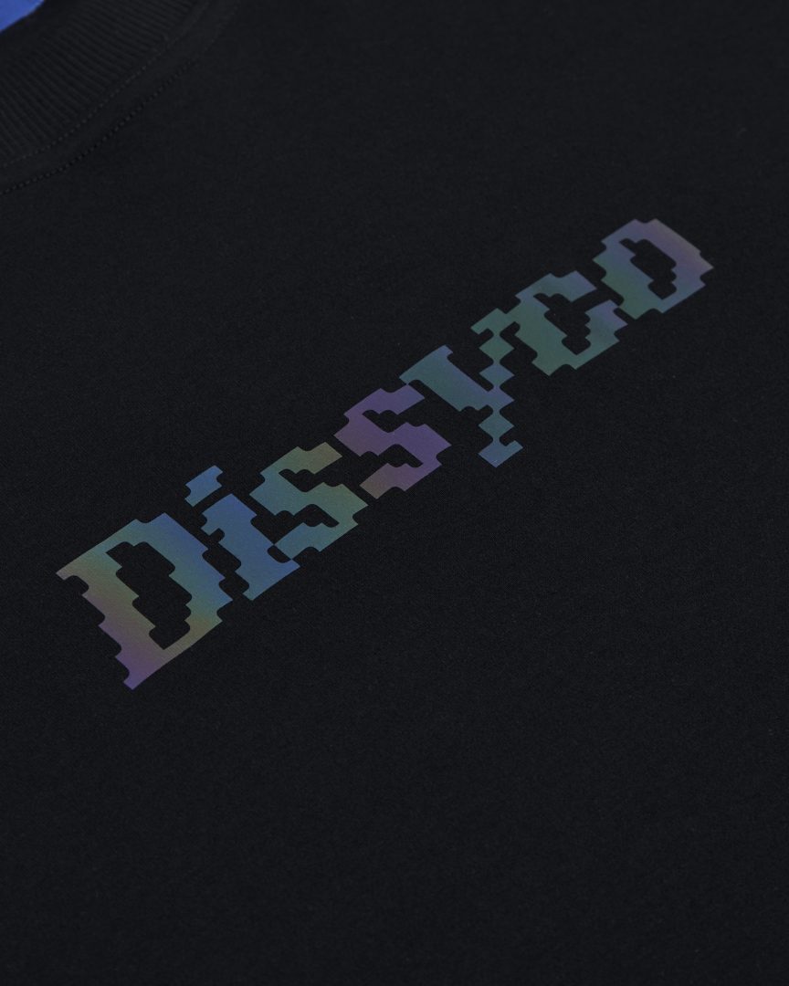 dissyco rainbow reflective tee (black)