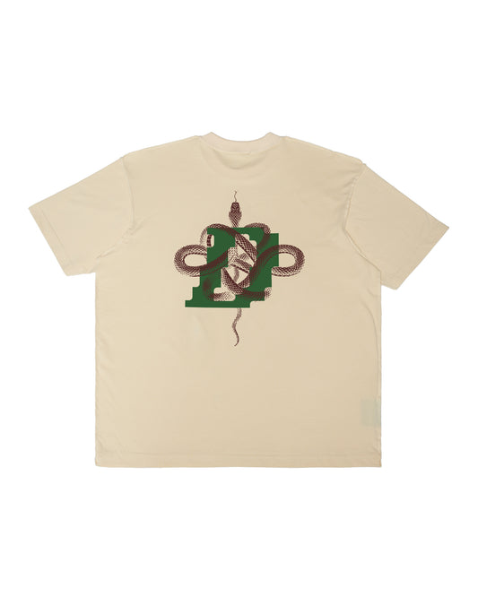 SNAKE SOUL TEE (CREAM WHITE)