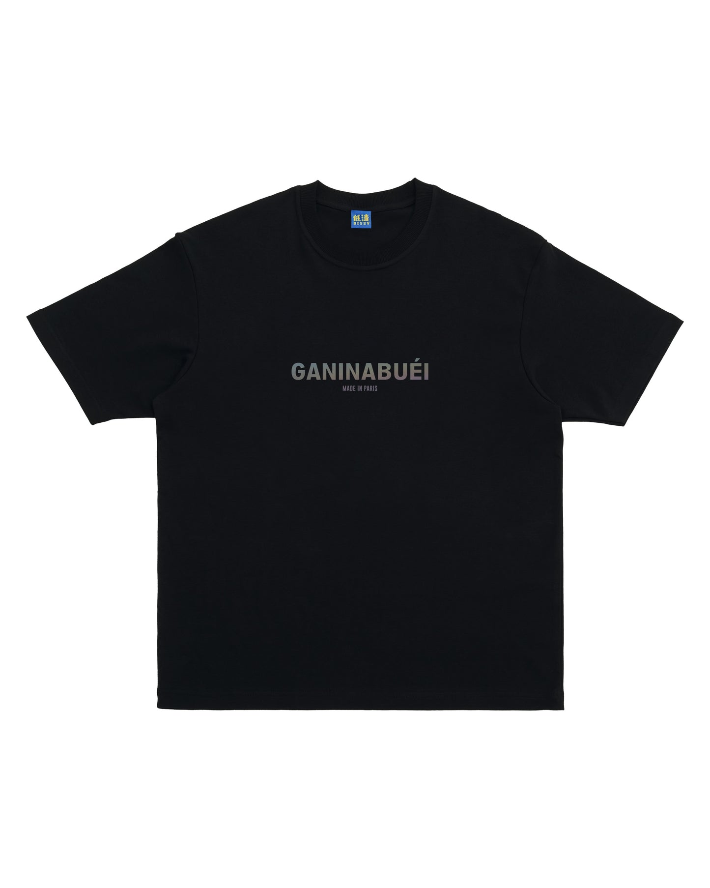 GANINABUEI RAINBOW REFLECTIVE TEE (BLACK)