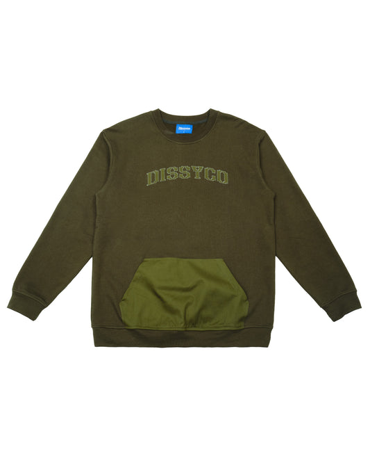 EMBROIDERY PATCH SWEATER (GREEN)