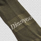 dissyco crew socks army green 06