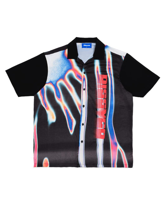 hand gradient map shirt (black)